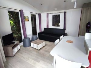 Espace séjour mobil home sabi grand large