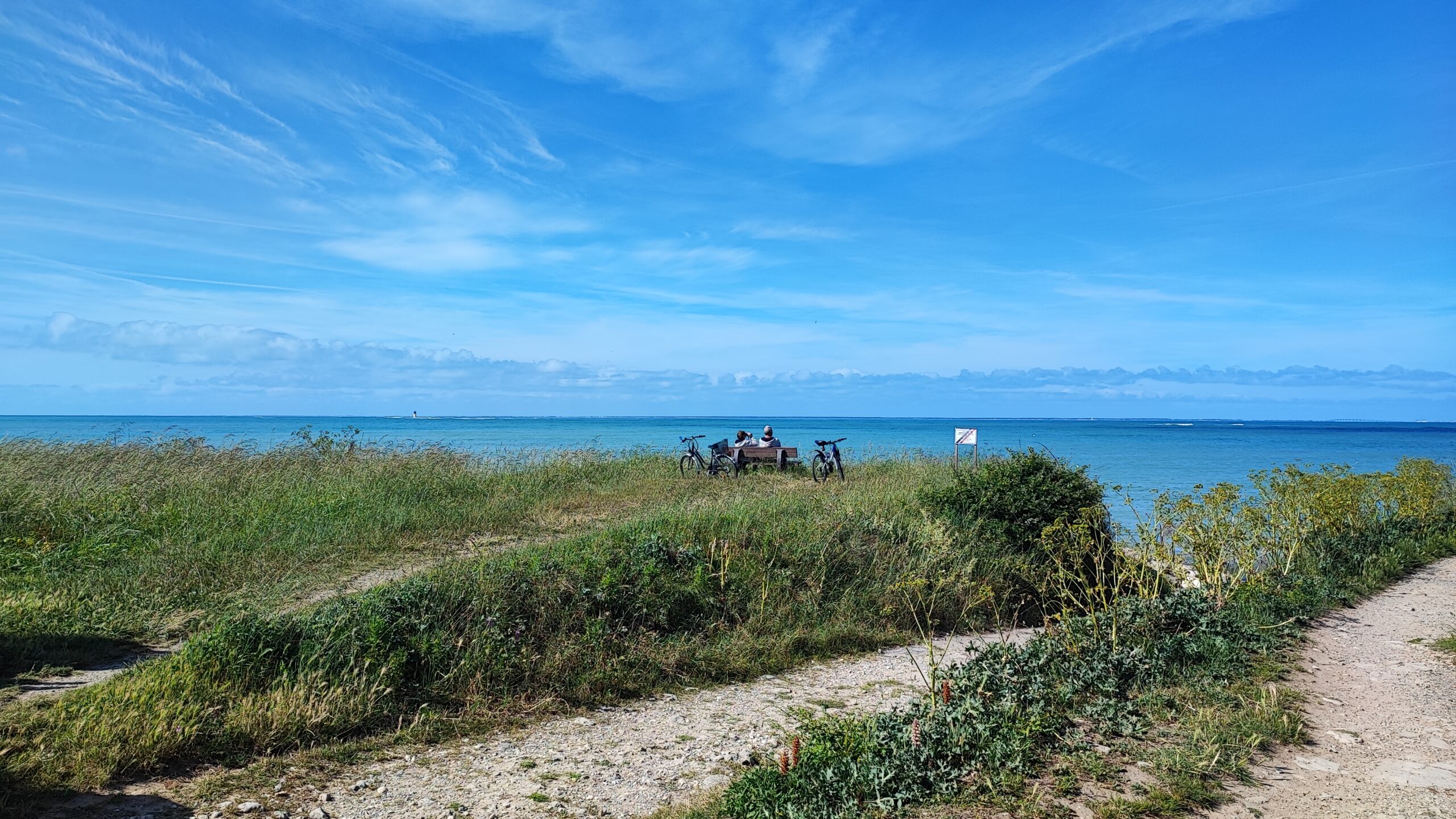 La sabia les pieds dans l'eau